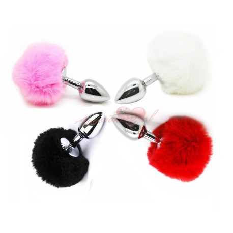 PLUG COLITA CONEJITA TALLA M METALIZADO