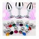 PLUG ANAL METALIZADO SEAMLESS DIAMANTE TALLA S
