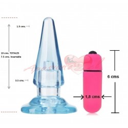 Cono Plug Anal con Bala Vibradora