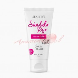 GEL LUBRICANTE INTIMO SENS BOMB SANDALO ROJO + PLACER HOT SEXITIVE