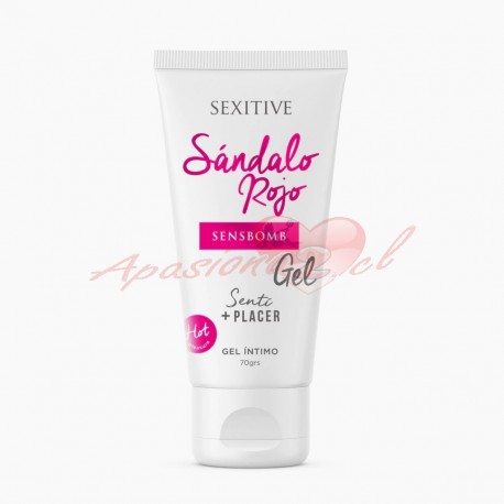 GEL INTIMO SENS BOMB SANDALO ROJO + PLACER HOT
