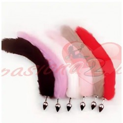 PLUG COLITA ZORRO TALLA S METALIZADO