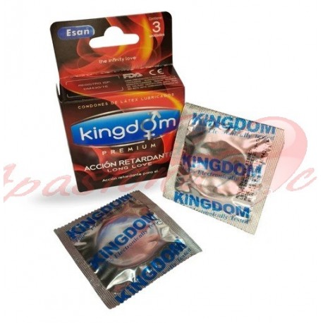 PRESERVATIVO KINGDOM RETARDANTE 3 UNIDADES