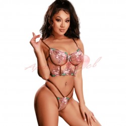 CONJUNTO DE ENCAJE 2 PIEZAS N°8153