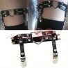 Ligueros  Choker Eco CUERO Bondage con puntas Metalicas Estilo GóTIcO