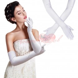 GUANTES LARGOS DE SATIN ACCESORIOS PARA BODA O FIESTA
