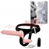 ARNES STRAP-ON VIBRADOR CON DILDO DOLBLE ULTRA BAILE BW-022049